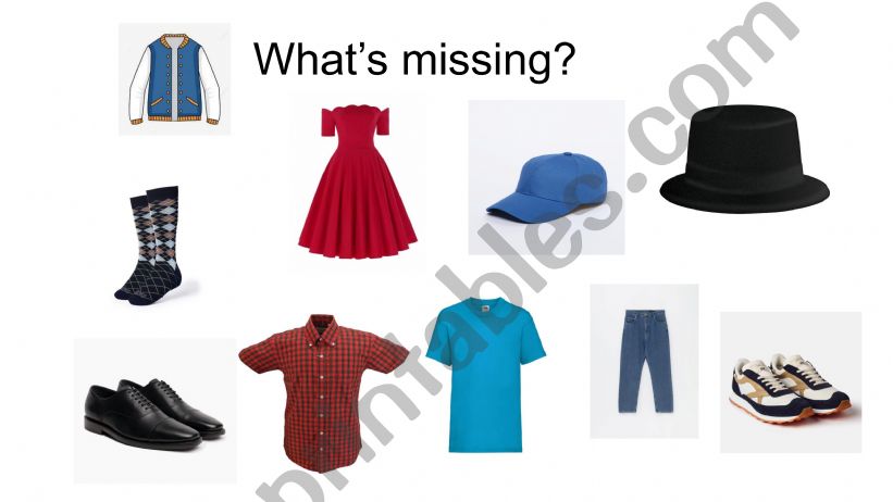 what is missing clothes game powerpoint