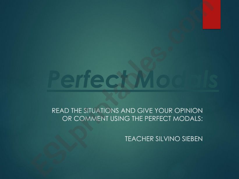 Situations with Perfect Modals