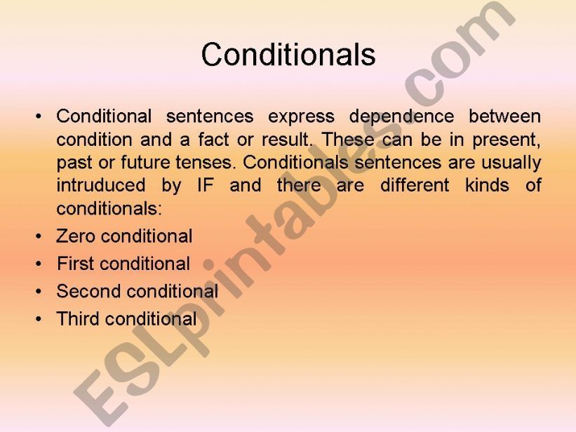 conditionals powerpoint
