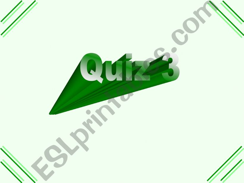 Quiz 3 General knowledge powerpoint