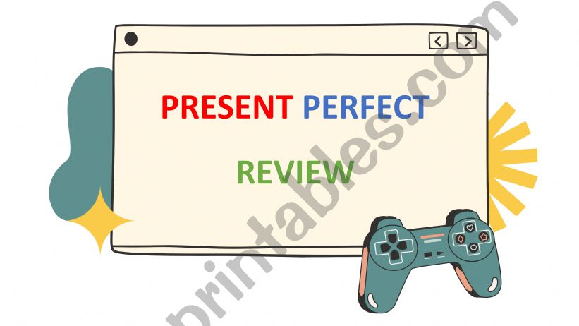 PRESENT PERFECT CARDS REVIEW powerpoint