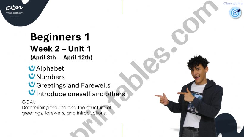 Alphabet Numbers Introduce Yourself