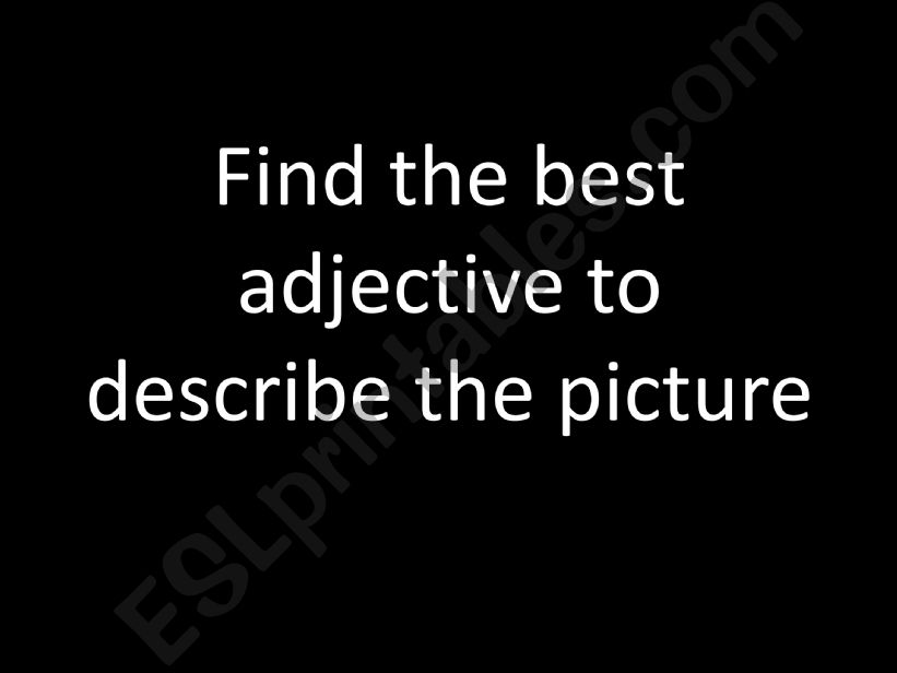 Adjectives places powerpoint
