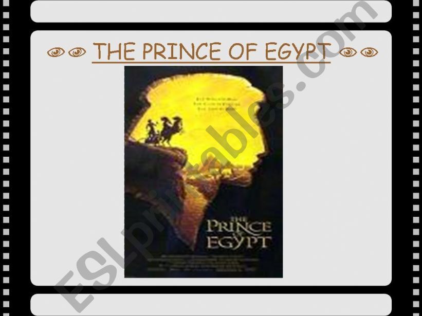 THE PRINCE OF EGYPT powerpoint