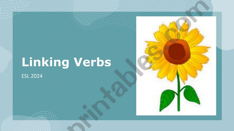 Linking Verbs powerpoint