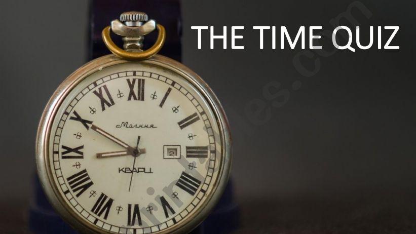 The Time Quiz powerpoint