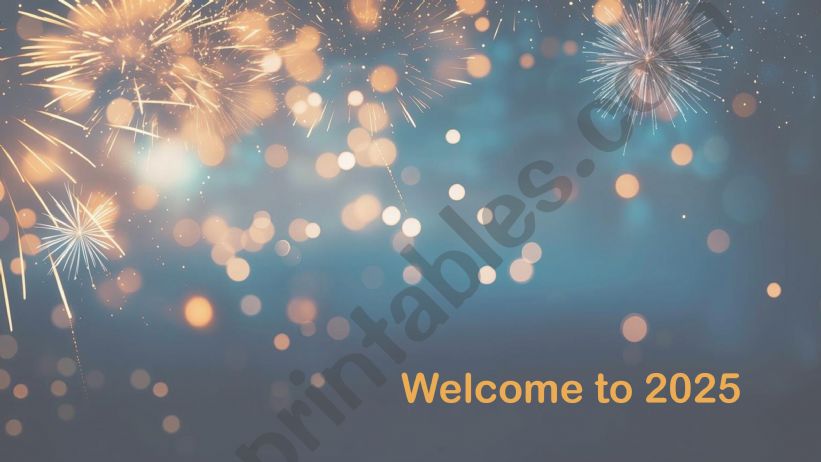 New year goal - Modal verbs powerpoint