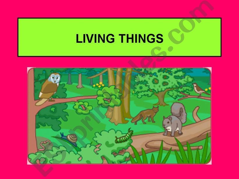 Living things powerpoint