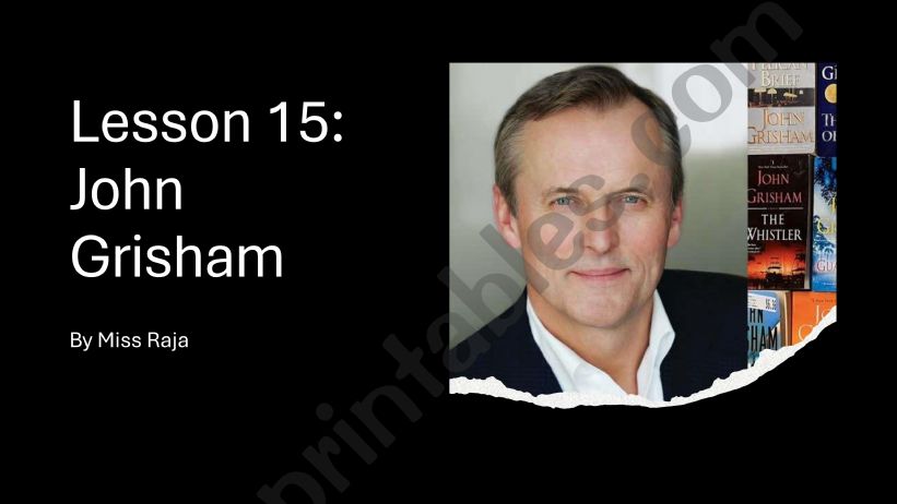 lesson 15 John Grisham powerpoint