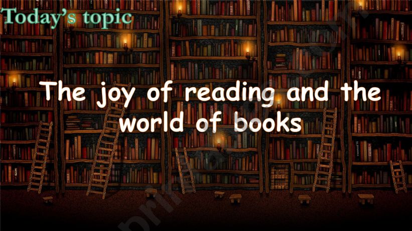 Conversation about books  powerpoint