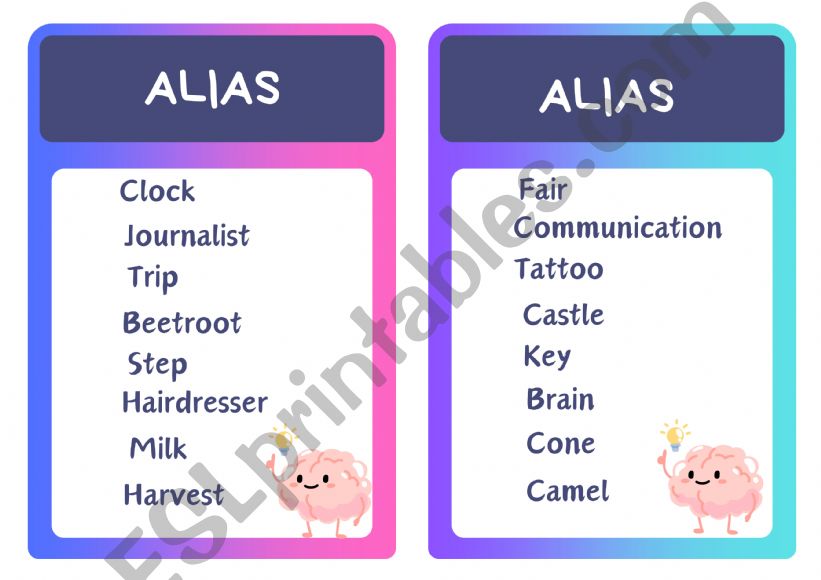 Game Alias powerpoint