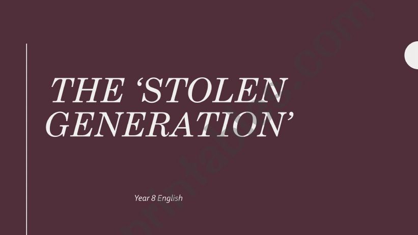 Stolen gen powerpoint