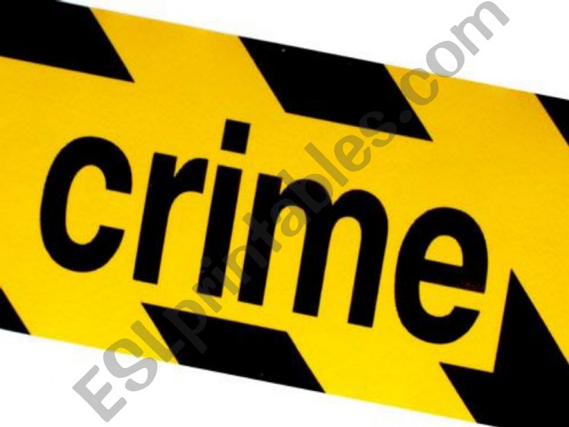 types of crimes powerpoint