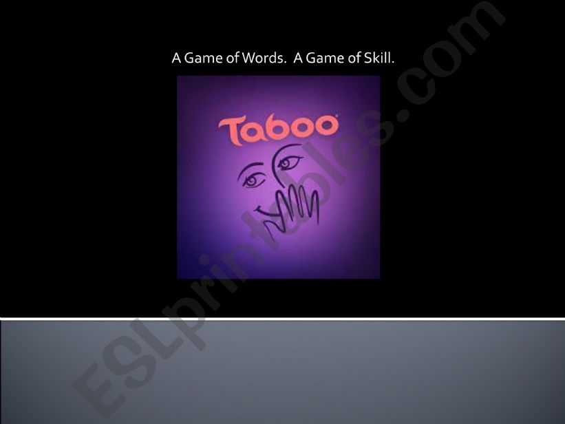 taboo game  powerpoint
