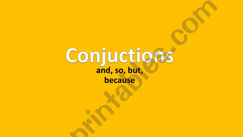 Conjuctions powerpoint