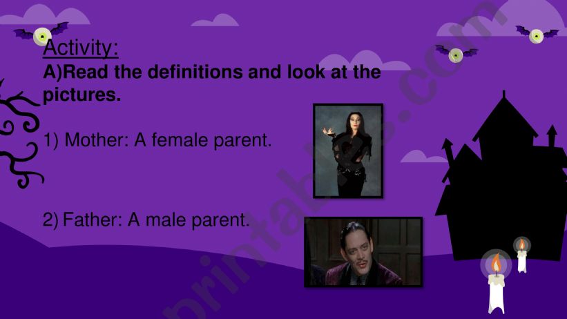 Vocabulary :Family powerpoint