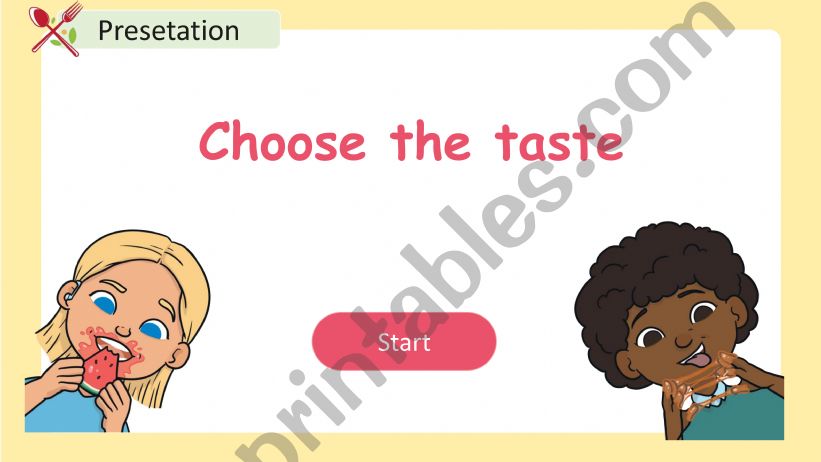Five tastes powerpoint