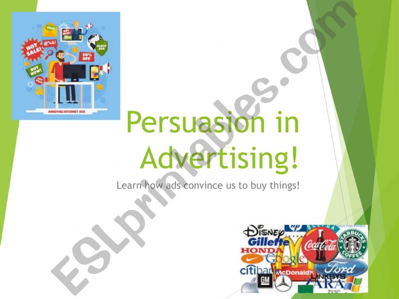 Persuasion techniques - ethos, pathos, logos
