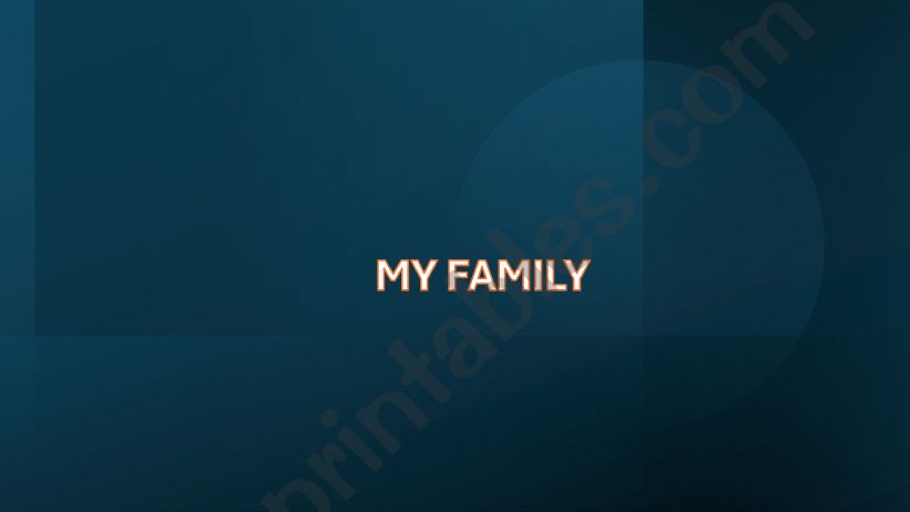 family members powerpoint