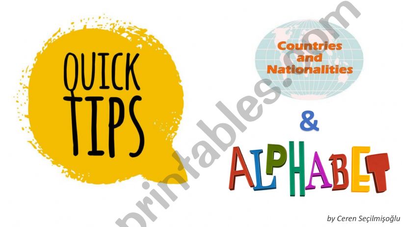 the Alphabet powerpoint