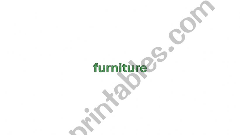 Furniture  game powerpoint