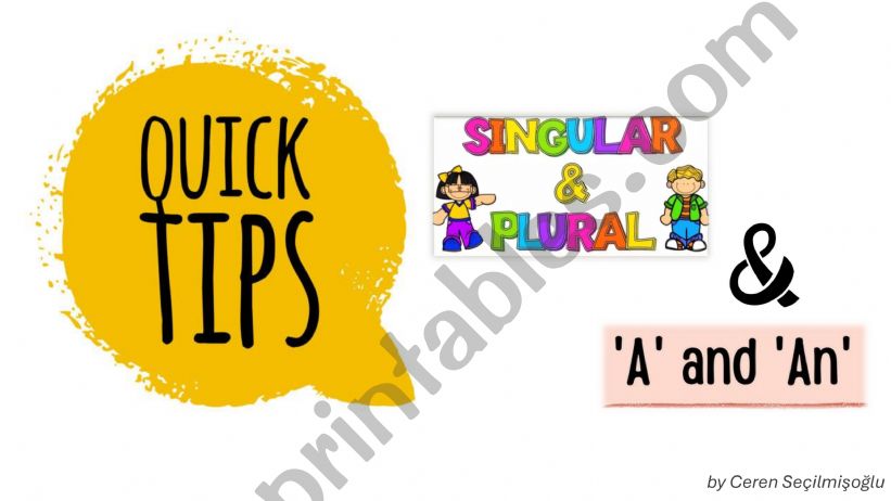 Singular-Plural Nouns powerpoint