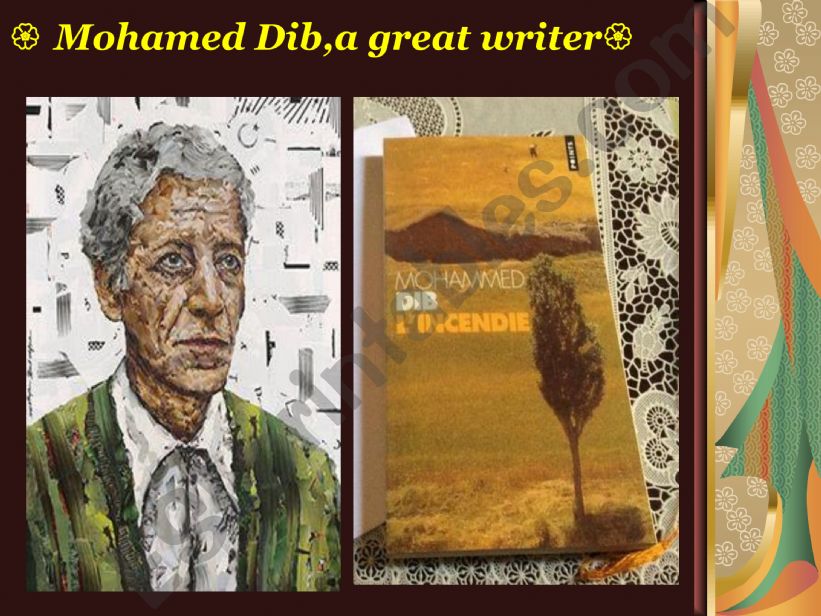 Mohamed Dib biography powerpoint