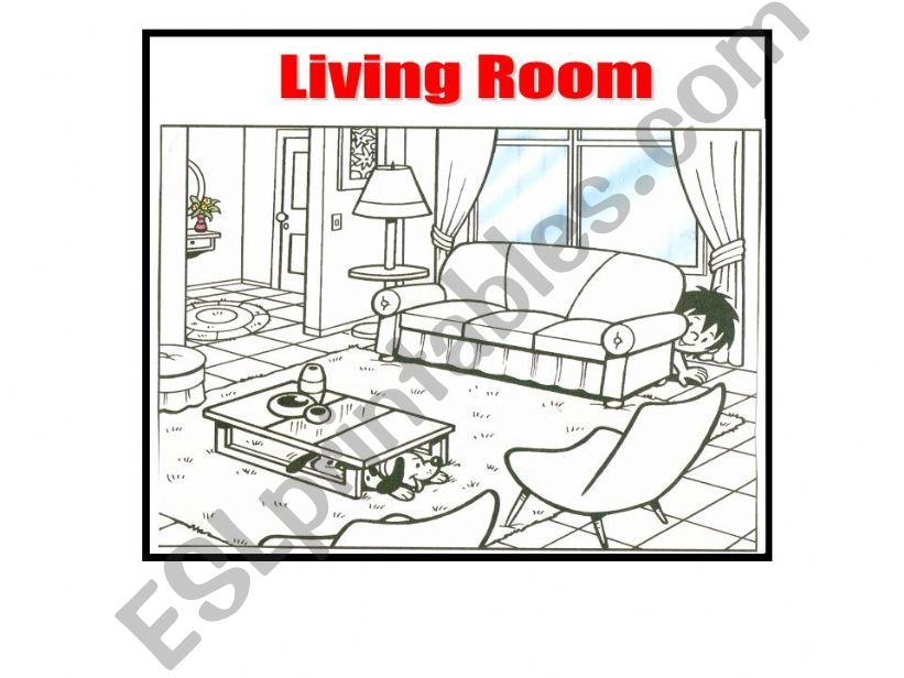 Flash Card-Living room powerpoint