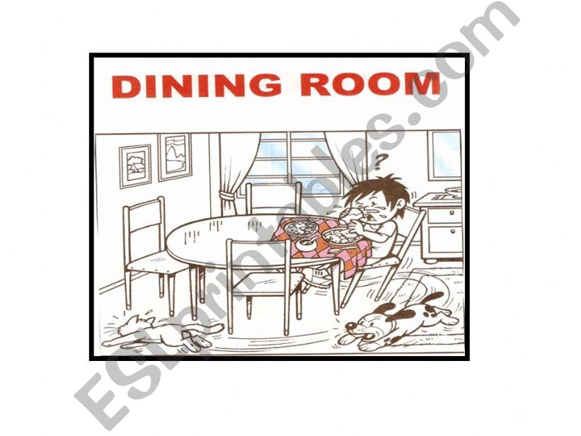 Flash Card - Dining Room powerpoint