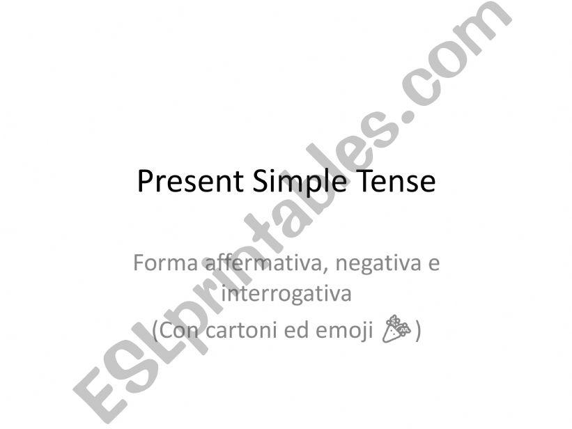 present simple be powerpoint