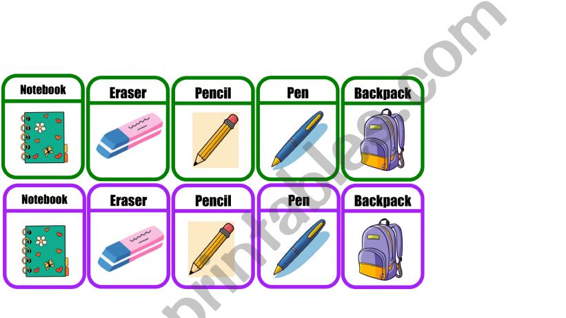 UNO - game - school supplies - part 1 of 3