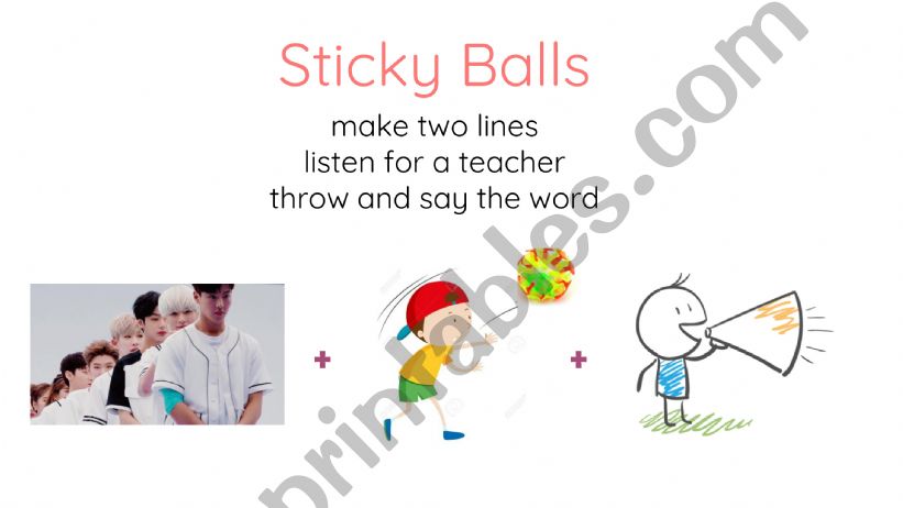 Kitchen Vocabulary Sticky balls
