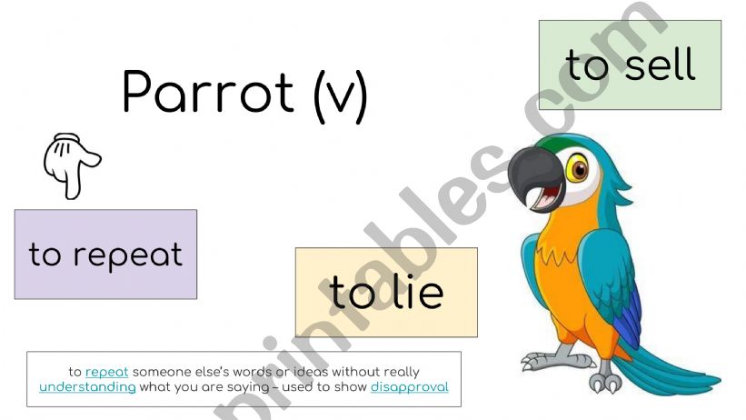 Quiz: Animals as verbs  powerpoint