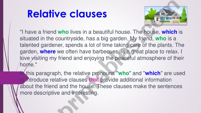 Relative Clause _ Paragraph powerpoint