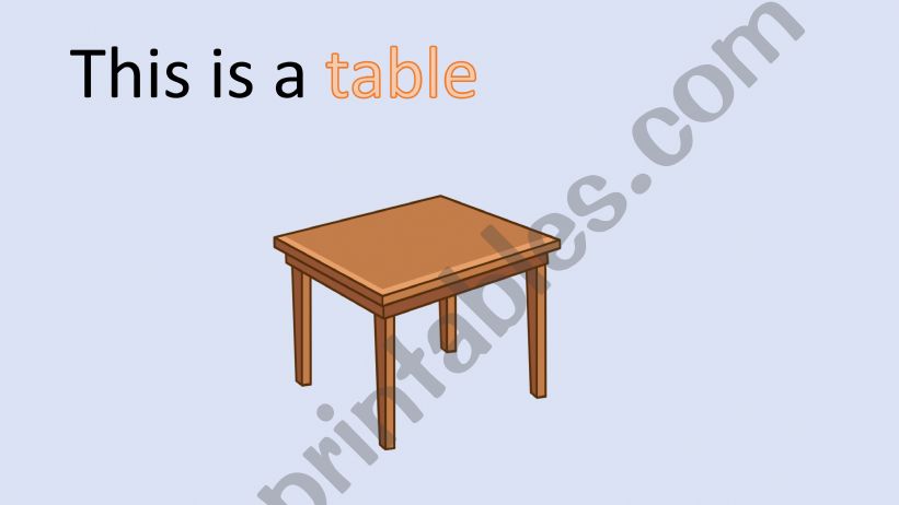 Furniture in the house powerpoint