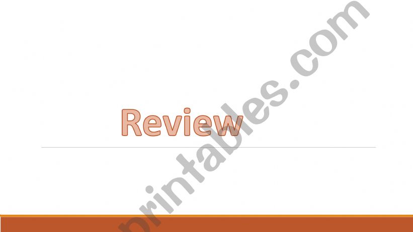 Verb review: to be, have got and there to be