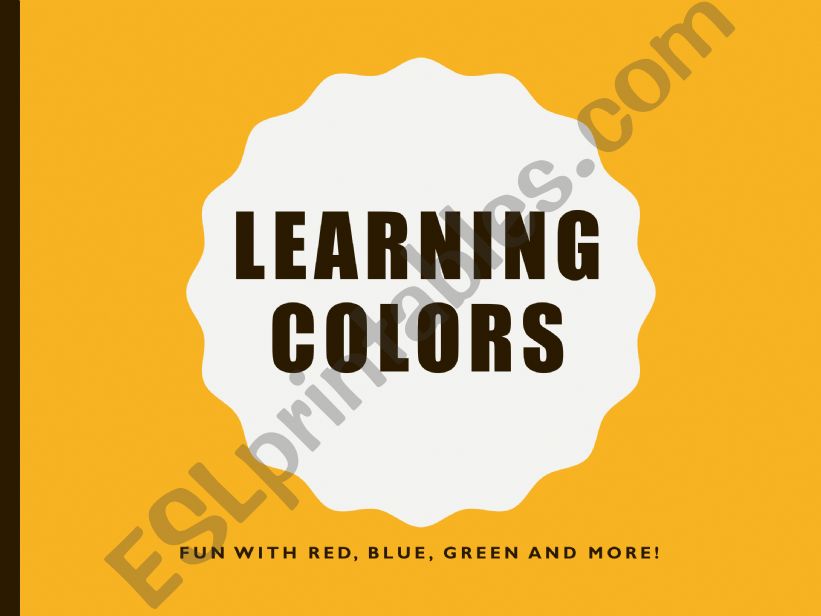 Colours  powerpoint