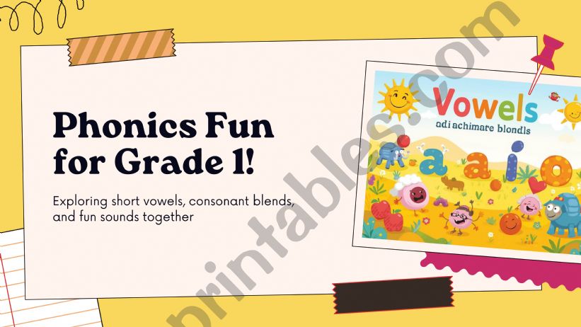 Phonics Fun for Grade 1 powerpoint