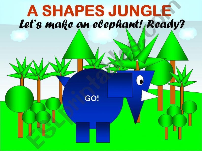 A Shapes Jungle - Game powerpoint