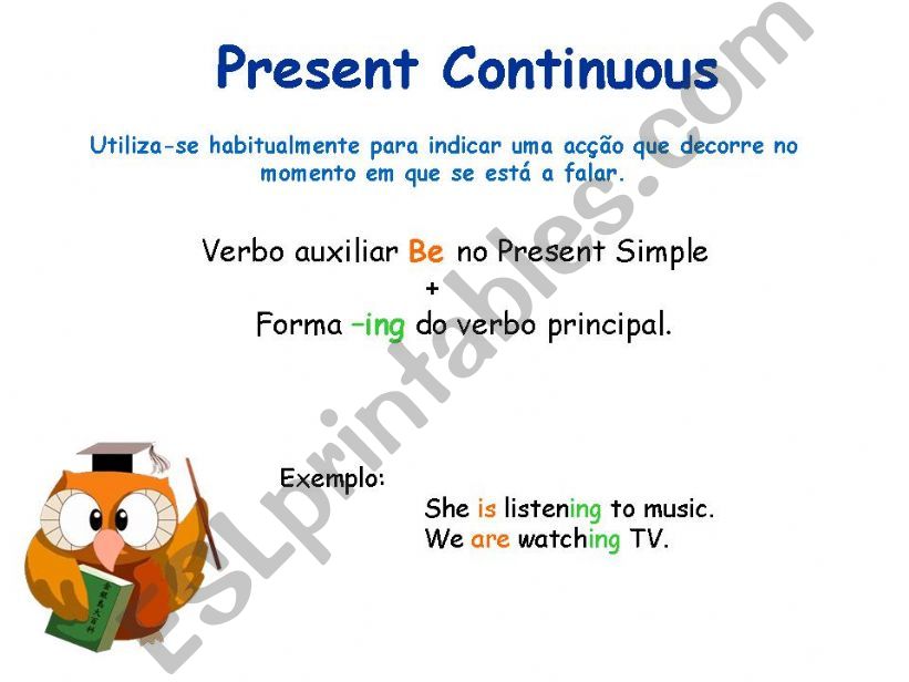 Present Continuous powerpoint