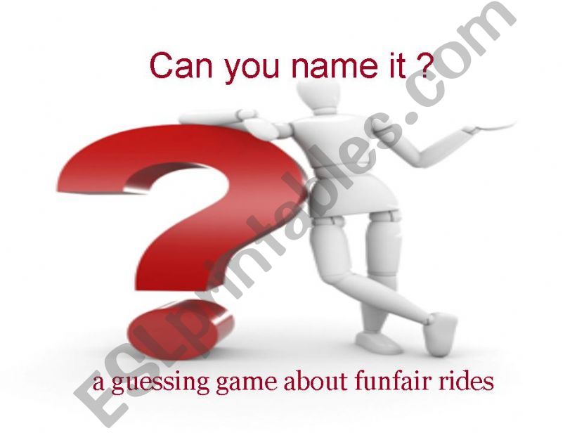 Guessing game about funfair rides - the correct one!