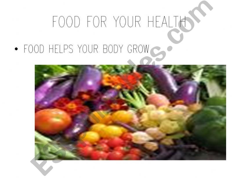 Food for your health powerpoint