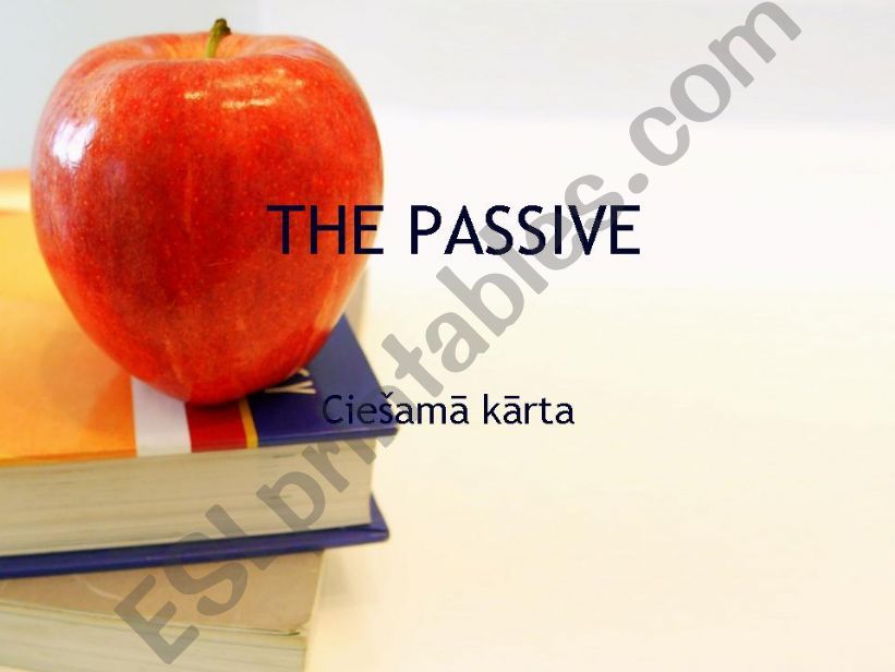 The Passive Voice powerpoint