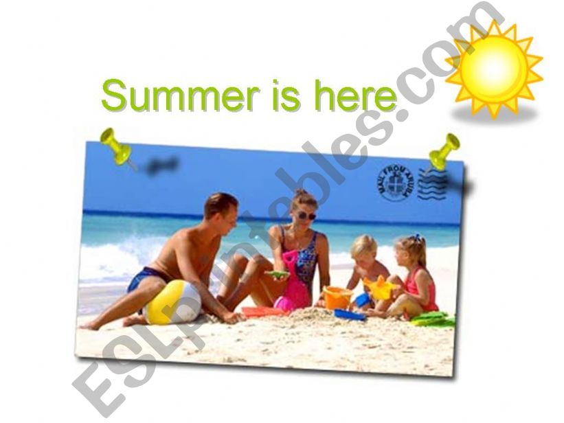 Summer is Here powerpoint