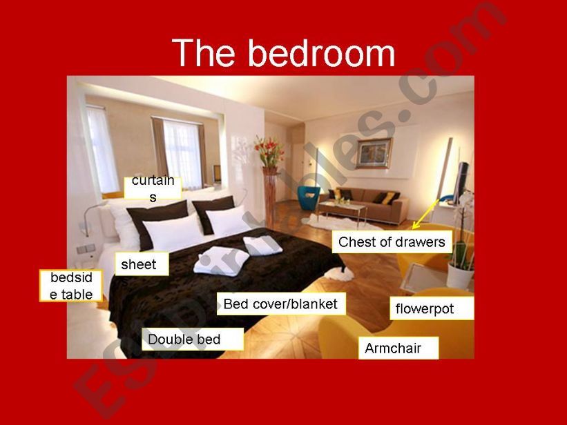 The House4. The bedroom powerpoint