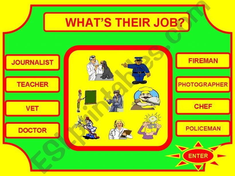 JOBS GAME powerpoint