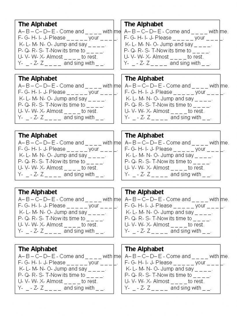 the alphabet  powerpoint