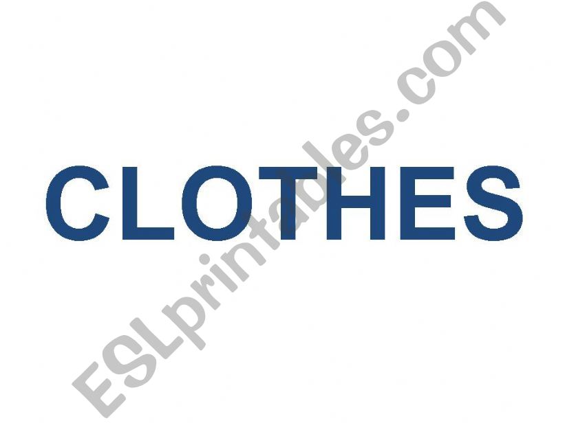 Clothes part 2 powerpoint