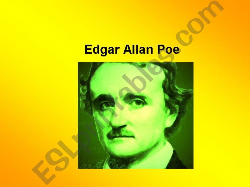 EDGAR ALLAN POE powerpoint