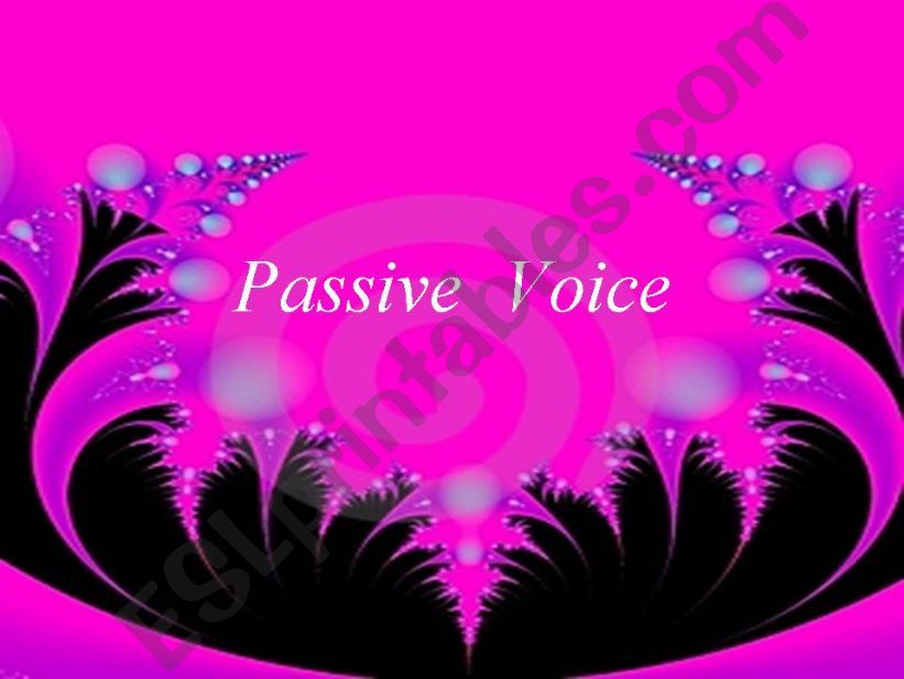 passive voice powerpoint